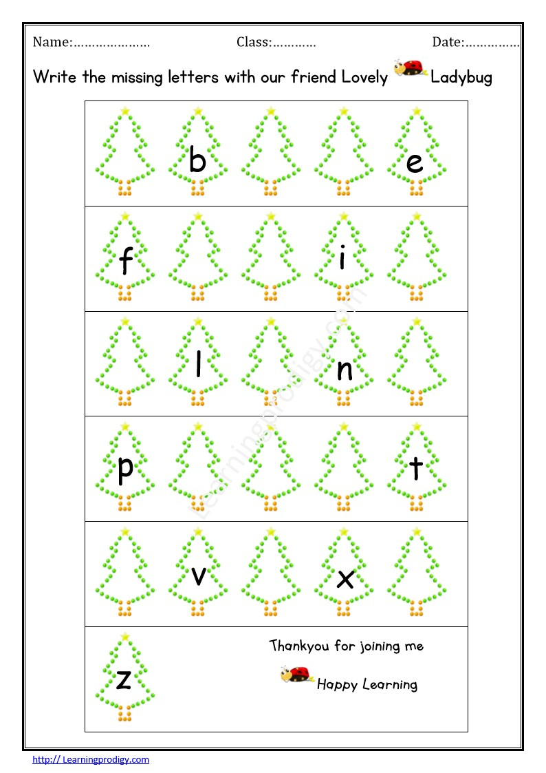 Missing Letters Archives - Page 4 Of 4 - Worksheet.learningprodigy throughout Christmas Missing Letter Worksheets