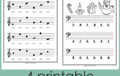 Music Worksheets For Christmas {Weekly Freebies} with regard to Free Christmas Music Worksheets