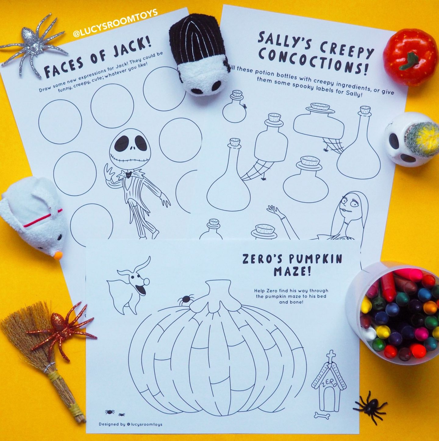 Nightmare Before Christmas” Activity Sheets - Lucys Room with The Night Before Christmas Worksheets