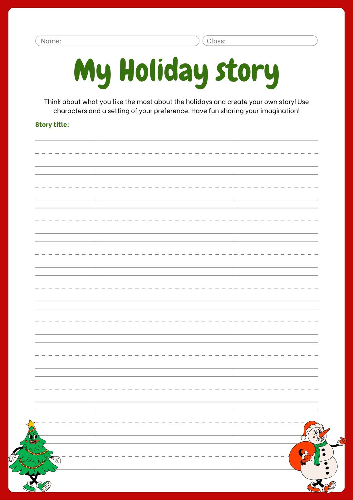 Page 16 - Free, Editable Christmas Worksheet Templates | Canva pertaining to My Christmas Holiday Worksheets