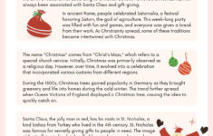 Page 2 - Customize 917+ Christmas Worksheet Templates Online with regard to History Of Christmas Worksheets
