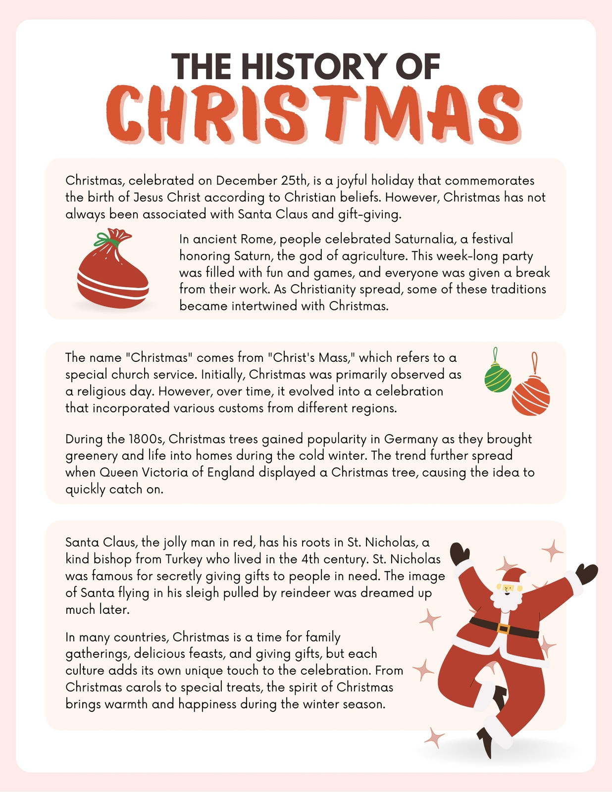 Page 2 - Customize 917+ Christmas Worksheet Templates Online with regard to History Of Christmas Worksheets