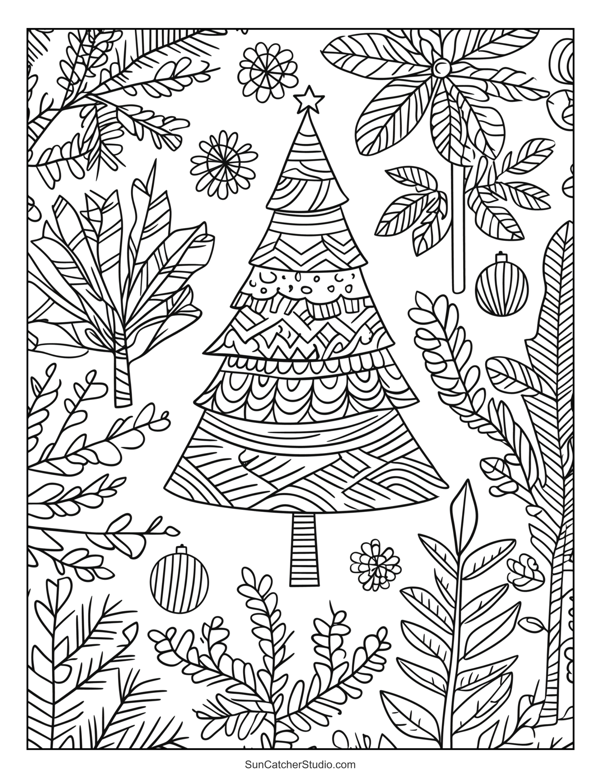 Printable Christmas Tree Coloring Pages And Sheets – Free for Christmas Tree Color Worksheets