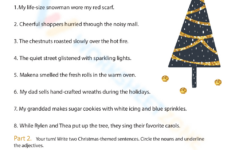 Printable Grade 4 Christmas Grammar Worksheets Download regarding Christmas Themed Grammar Worksheets