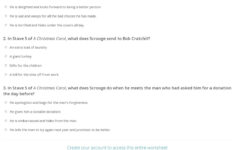 Quiz &amp; Worksheet - A Christmas Carol Stave 5 | Study for A Christmas Carol Worksheets Answer Key