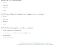 Quiz &amp; Worksheet - Figurative Language In A Christmas Carol with A Christmas Carol Literary Devices Worksheets