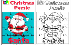 Santa Christmas Puzzle Hard - Ezpzlearn within Christmas Puzzle Worksheets Printable