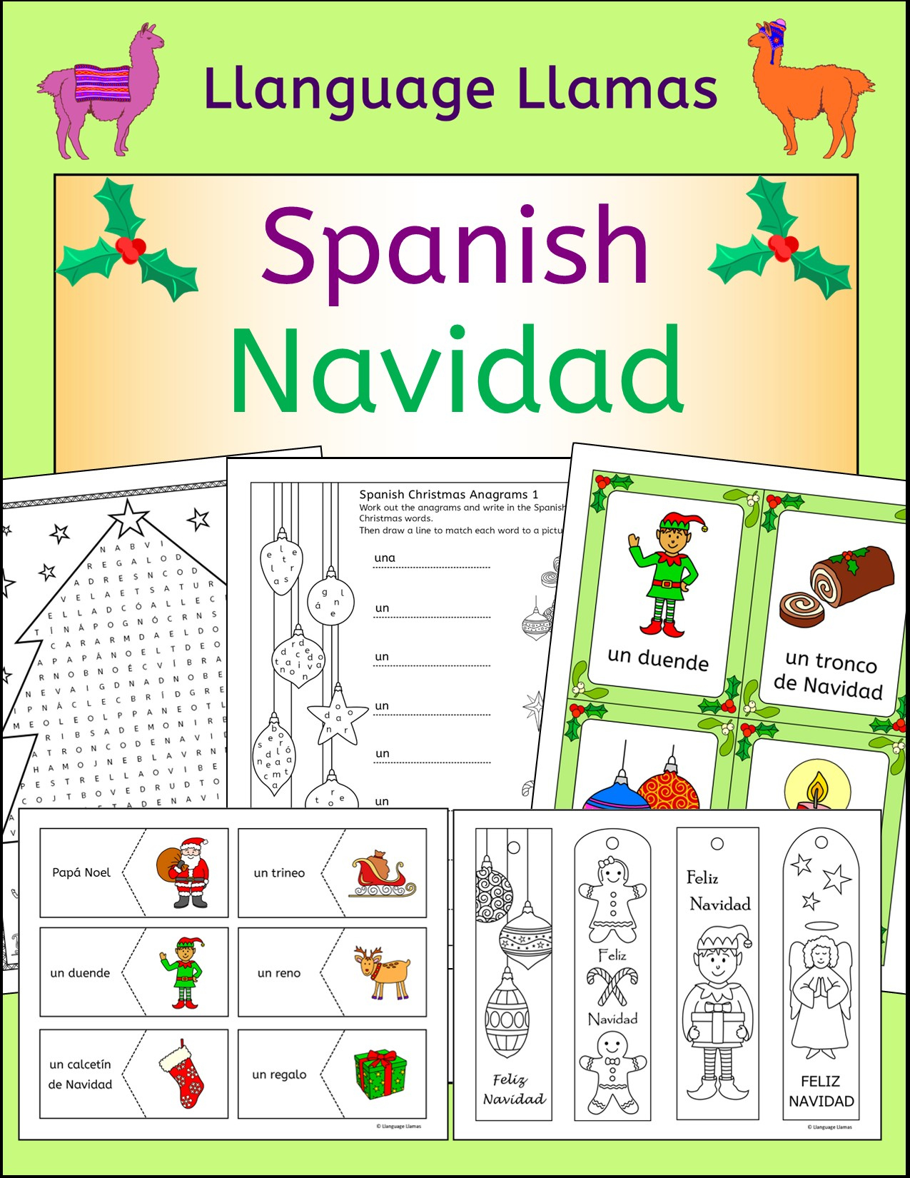 Spanish Christmas - Navidad - Fun Activities, Worksheets, Wordwall for Spanish Christmas Worksheets Printable