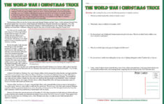 Students Of History: World War 1 Reading On Christmas Truce Lesson with regard to World War 1 Christmas Truce Worksheets
