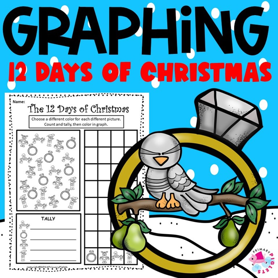 The 12 Days Of Christmas Graphing Worksheets | Madeteachers with regard to 12 Days Of Christmas Math Worksheets