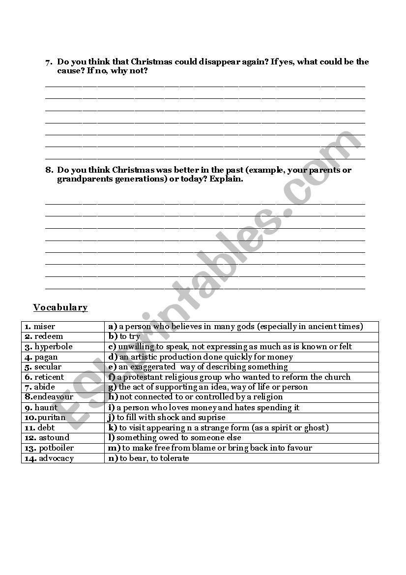 The Man Who Invented Christmas ( Charles Dickens) - Esl Worksheet within The Man Who Invented Christmas Worksheets
