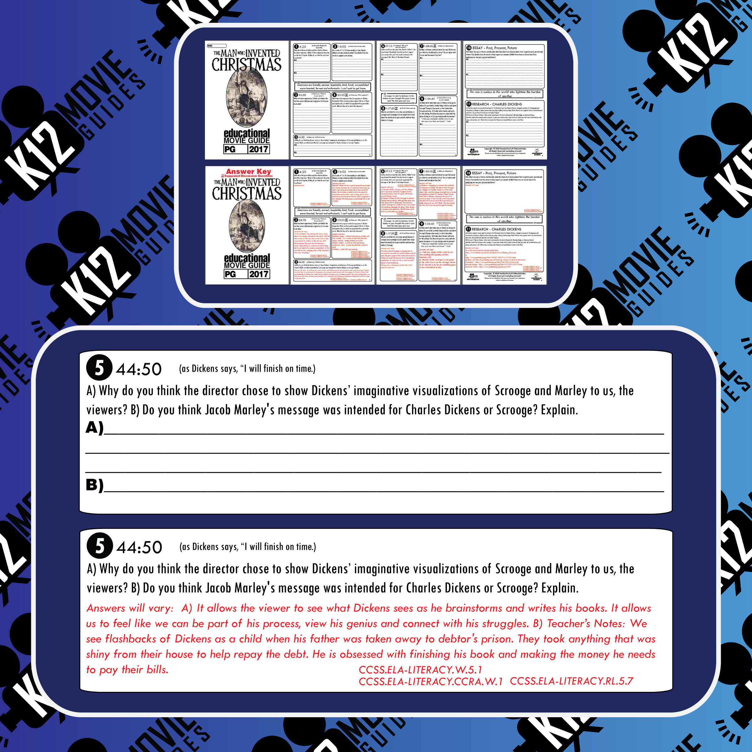 The Man Who Invented Christmas Movie Guide | Questions | Google for The Man Who Invented Christmas Worksheets