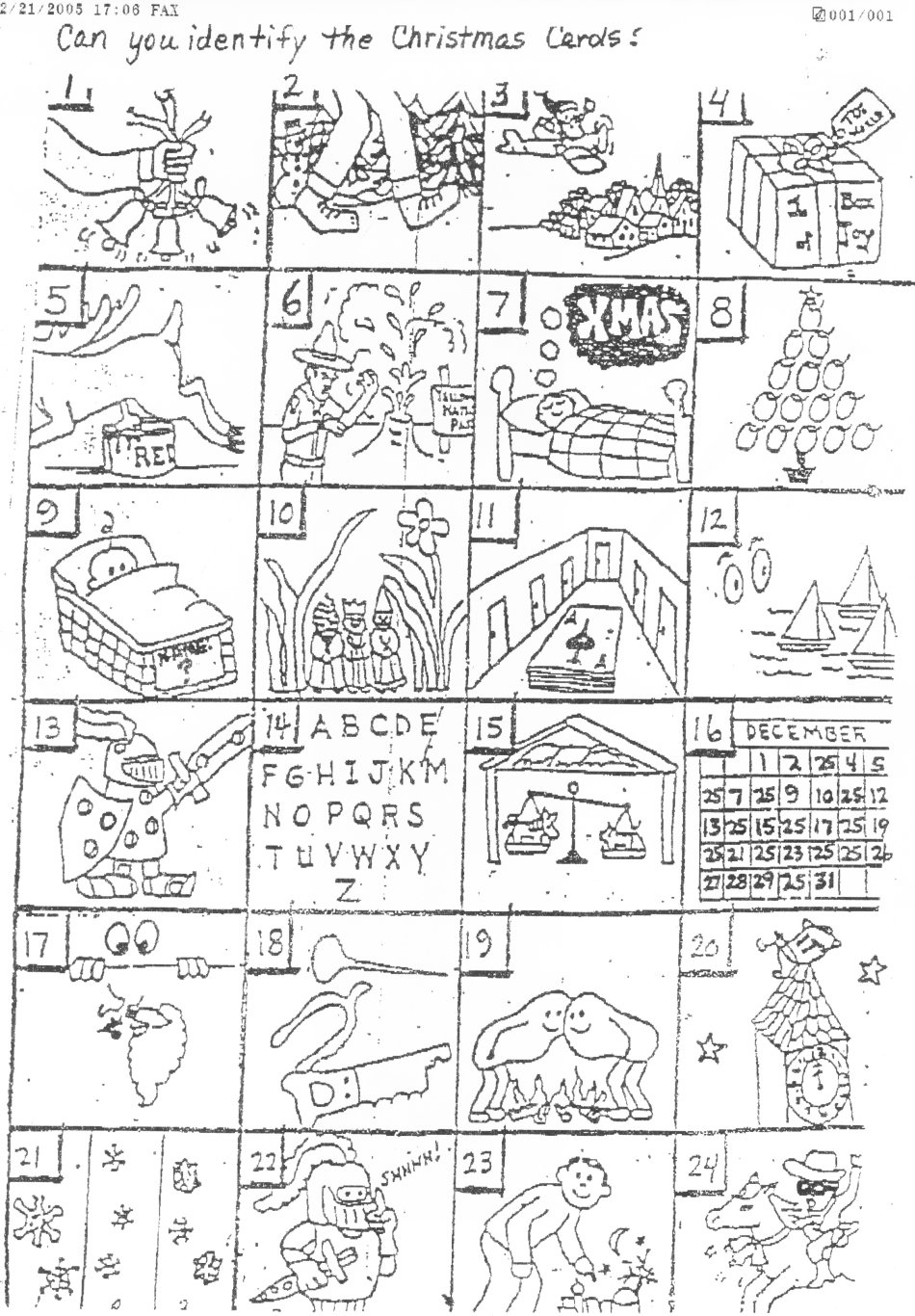 The Original Puzzle in Christmas Song Riddles Worksheets