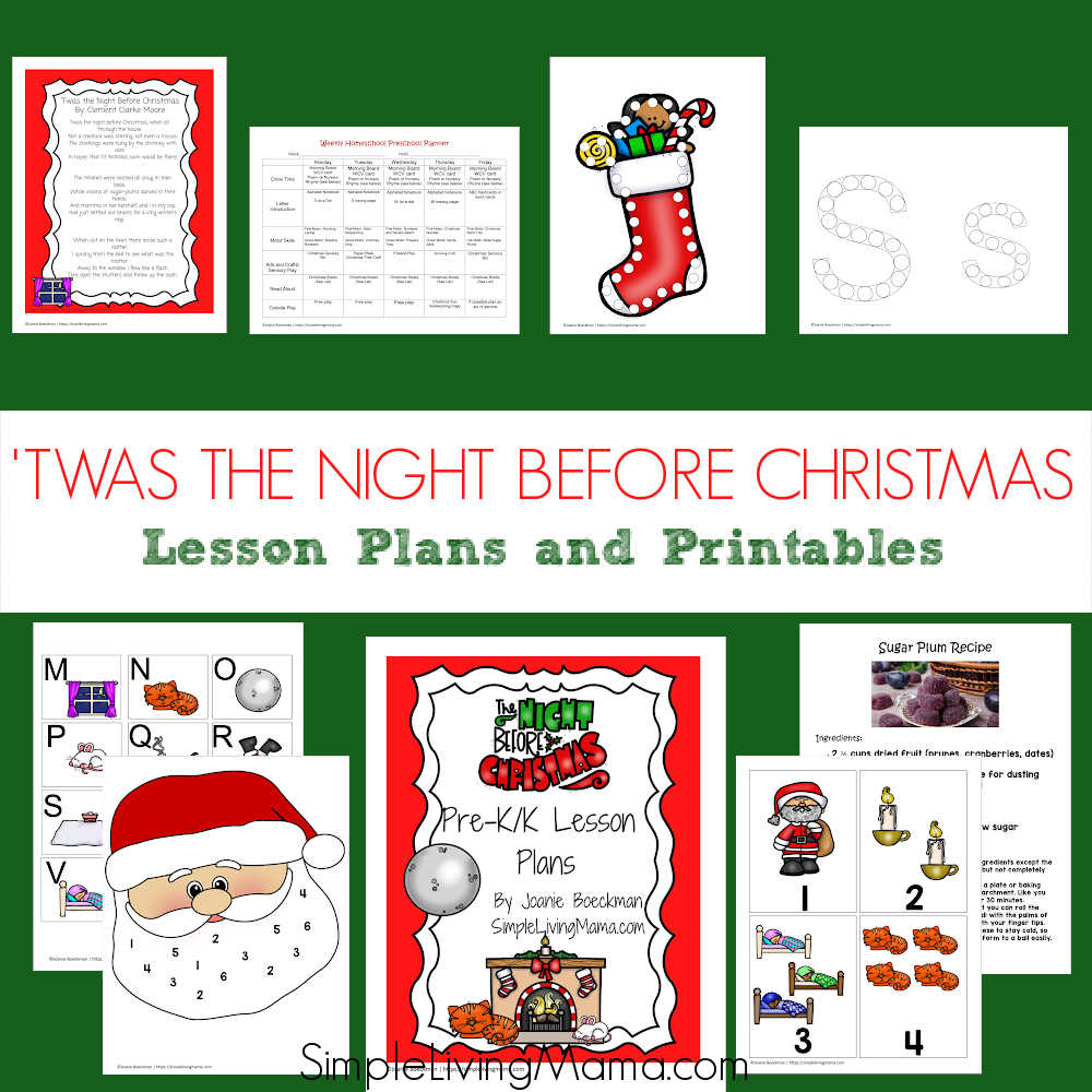 Twas The Night Before Christmas Activities For Kids - Simple throughout Twas the Night Before Christmas Worksheets