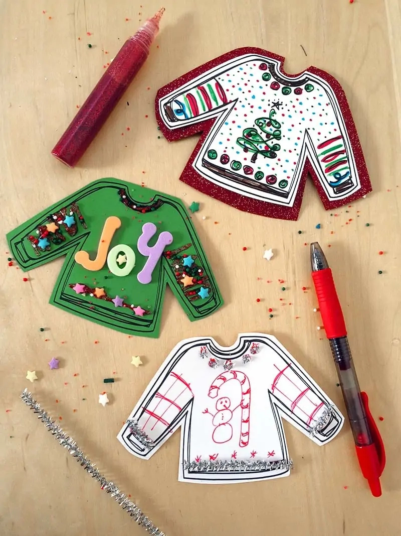 Ugly Sweaters Printable For Your Ugly Sweater Party - 100 Directions with Ugly Christmas Sweaters Beyond The Worksheets