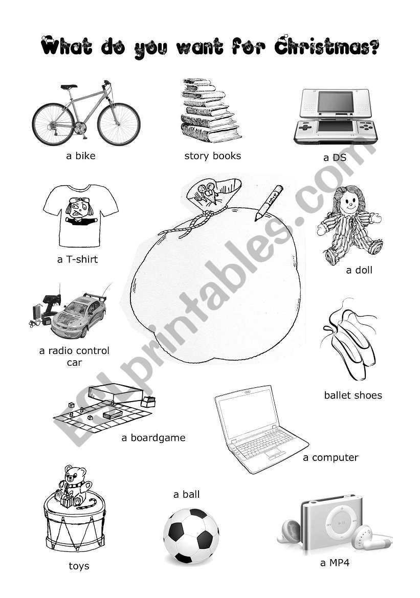 What Do You Want For Christmas? - Esl Worksheetjoanserra in What I Want For Christmas Worksheets