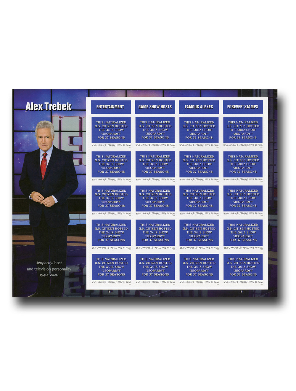 5907 - 2024 First-Class Forever Stamp - Alex Trebek, Host Of intended for Comparing Presidents Foreign And Domestic Policies Worksheet Answers