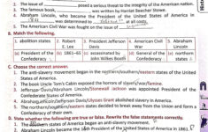 A. Fill In The Blanks. In The First Half Of The 19Th Century, The with regard to Presidency Fill-In Worksheet Answers