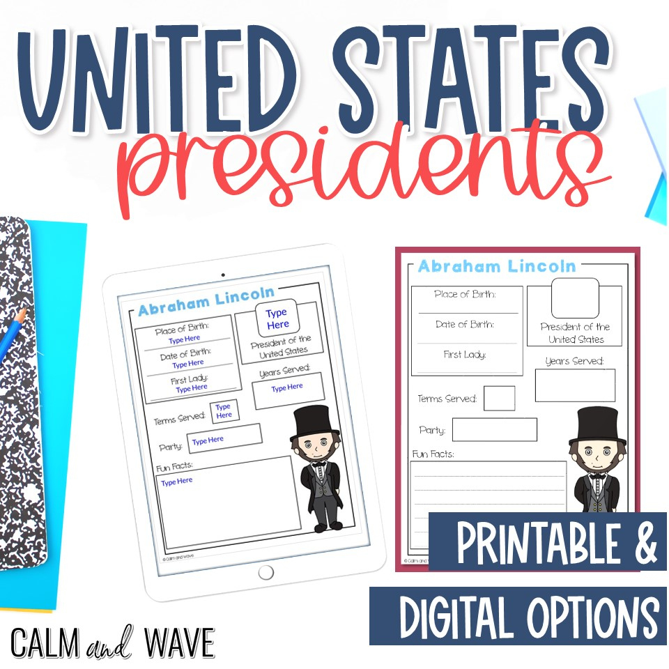 All United States President Fact Worksheets | Free Printable intended for Free Printable U.S. Presidents Worksheets