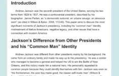 Andrew Jackson, Good, Evil, And The Presidency - 955 Words with regard to Andrew Jackson Good Evil And the Presidency Worksheet Answers
