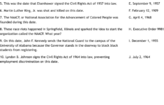 Civil Rights Movement Worksheet - Wordmint with President Kennedy'S Speech On Civil Rights Worksheet