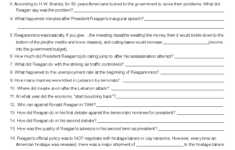 Cnn 80S: Midterm Study Guide On The Reagan Revolution - Studocu for President Reagan &amp; The Reagan Revolution Worksheet
