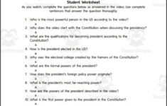 Crash Course: Government And Politics #11: Presidential Power Worksheet with Powers Of The President Worksheet