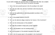 Crash Course Government Episode Worksheet | 11 - Presidential Power 1 for Chapter 13 The Presidency Worksheet Answers