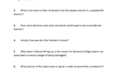 Electoral College Worksheet | High School - Edubirdie regarding Popular V. President Worksheet