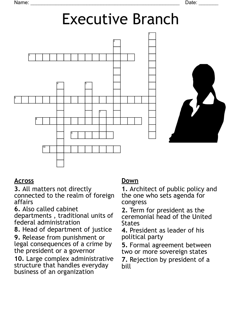 Executive Branch Crossword - Wordmint pertaining to The President&amp;#039;S Cabinet Executive Branch Departments Worksheet