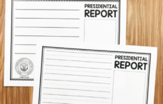 Free President Report - Simply Kinder throughout President Report Worksheet
