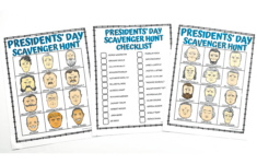 Free President'S Day Scavenger Hunt Printable throughout President Scavenger Hunt Worksheet