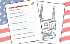 If I Were President For A Day" Worksheet for If I Were President Worksheet Free