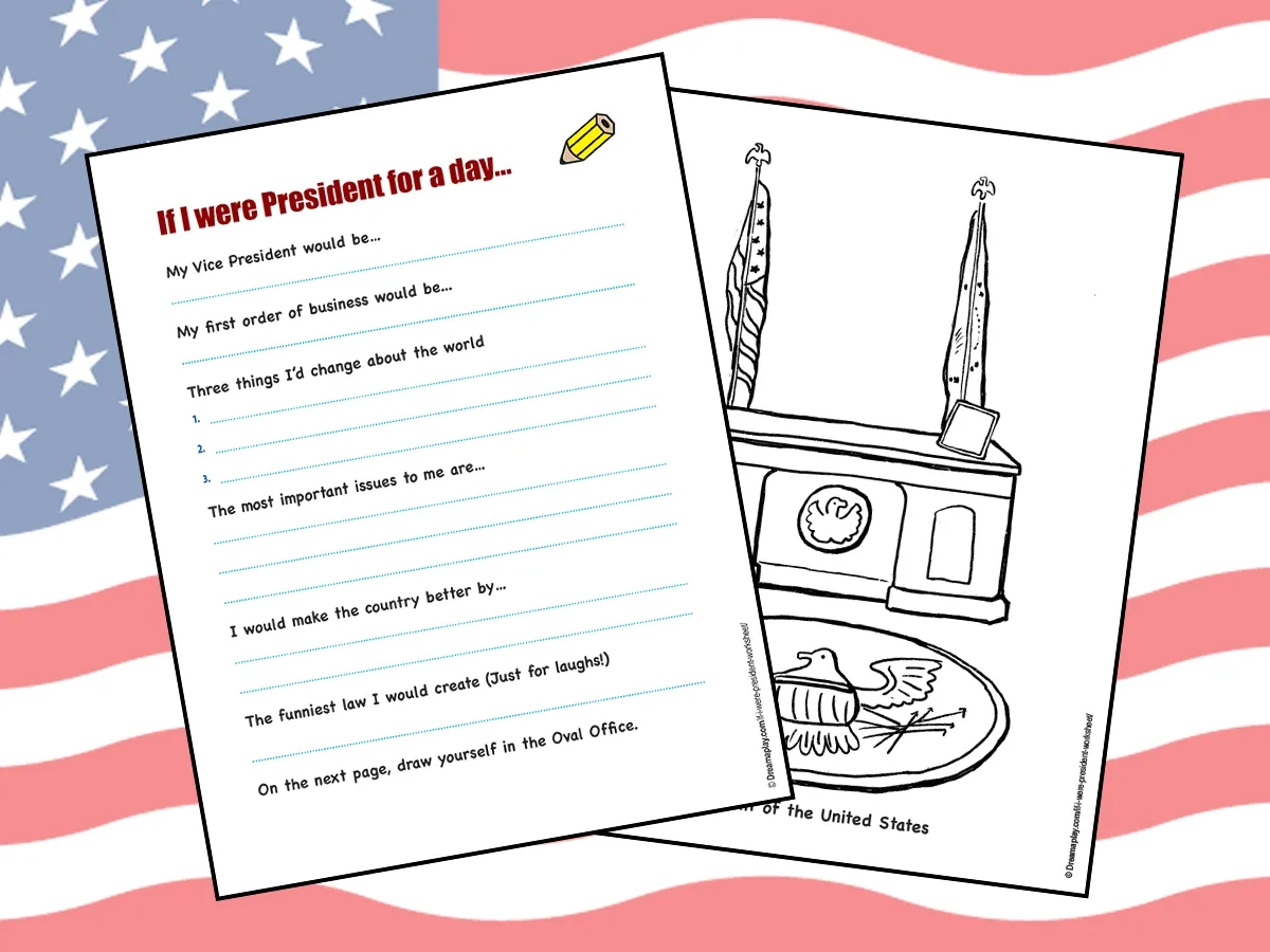 If I Were President For A Day&amp;quot; Worksheet for If I Were President Worksheet Free
