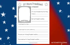 If I Were President" Worksheet Free Printable | Mrs. Merry with regard to Kindergarten President Worksheets