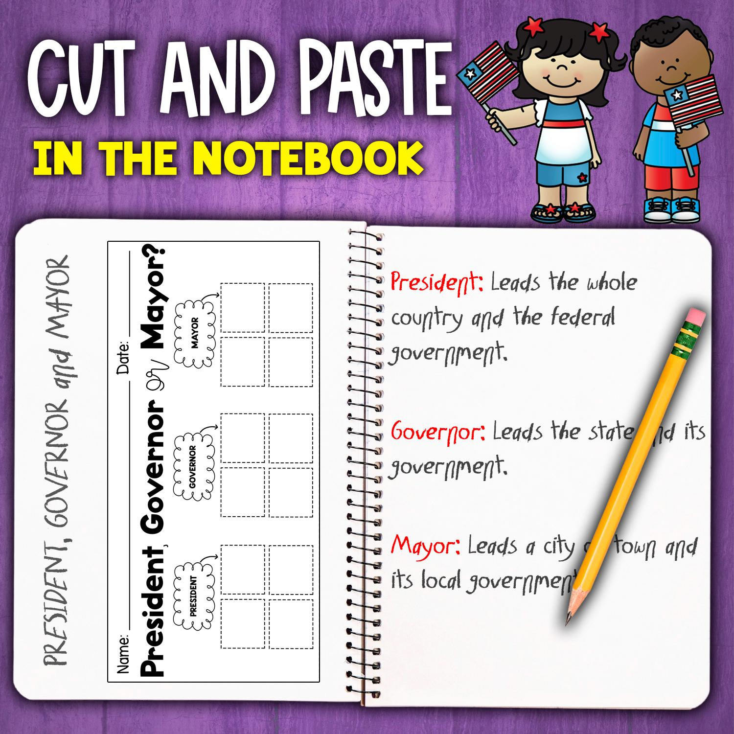 Levels Of Government Sorting Activity | President Governor Mayor throughout Mayor Governor President Worksheet