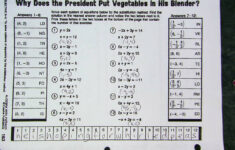 Math 7 Accelerated With Mrs. Vandyke: May 25, Friday pertaining to Why Does the President Put Vegetables In His Blender Worksheet