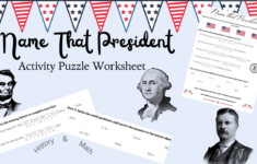 Name That President Activity Worksheet - Classful with regard to Name That President Worksheet