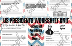 President Research - Etsy in All The President'S Men And Women Worksheet