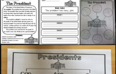 President'S Day Activities - Sarah'S Teaching Snippets with What Does The President Do Worksheet