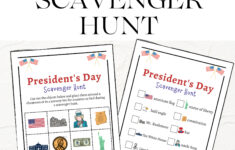 President'S Day Scavenger Hunt | Printable President'S Day within President Scavenger Hunt Worksheet