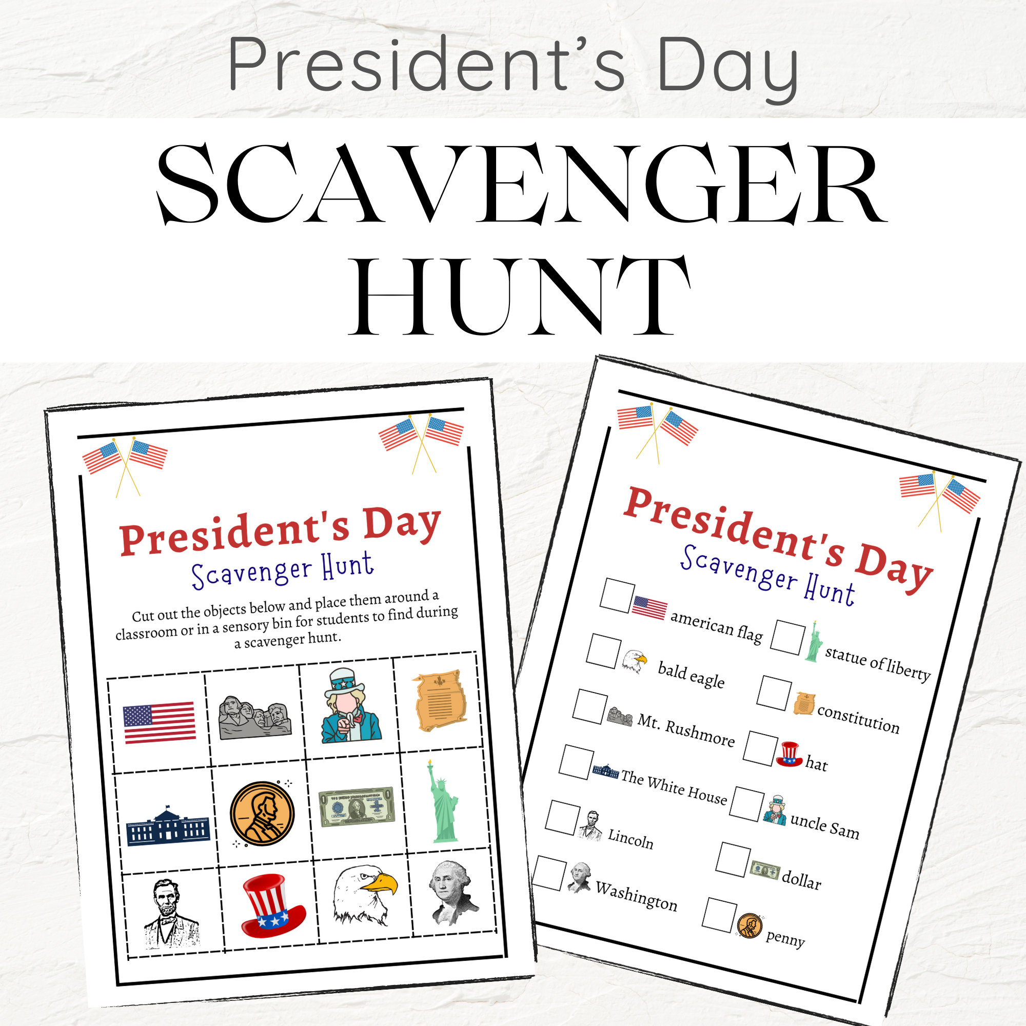 President&amp;#039;S Day Scavenger Hunt | Printable President&amp;#039;S Day within President Scavenger Hunt Worksheet