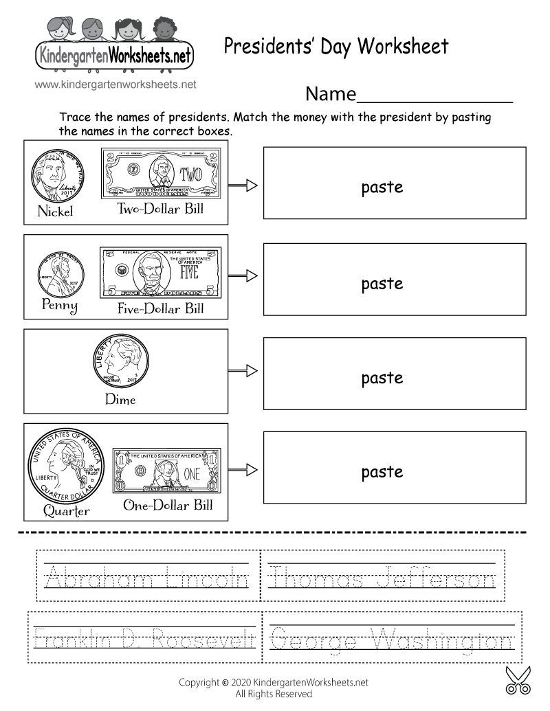 Presidents&amp;#039; Day Worksheet - Free Printable, Digital, &amp;amp; Pdf intended for First Five Presidents Worksheet