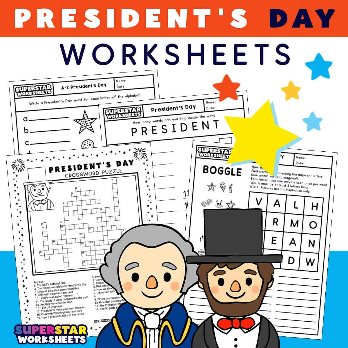 Presidents Day Worksheets (Free Printables) - Superstar Worksheets inside Presidents Day Worksheets For Kindergarten