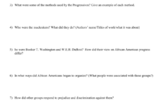Progressive Era Worksheet: Reform, Muckrakers, And Change regarding Progressive Era Presidents Worksheet
