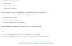 Quiz &amp; Worksheet - U.s. Presidential Election Process | Study with regard to How To Become President of the United States Worksheet