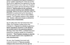 Roles Of The President | A Day In The Life Of The President Of The United  States throughout A Day In the Life of the President Worksheet