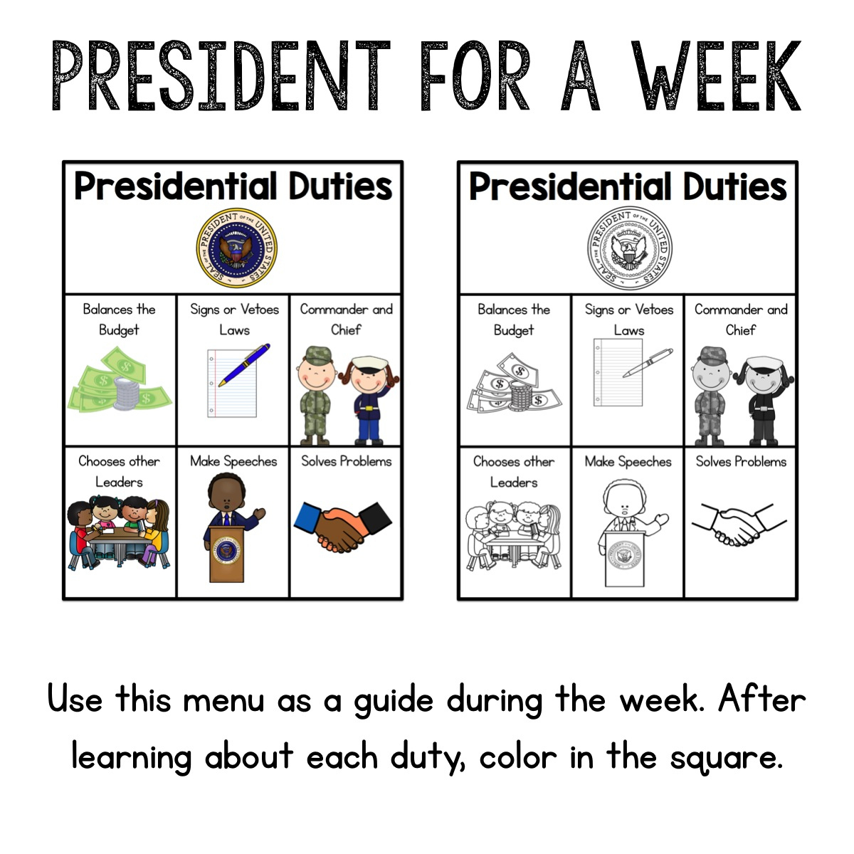 Sarah&amp;#039;S First Grade Snippets: President Mini Unit With A Freebie! with Jobs Of The President Worksheet
