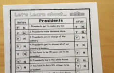 Sarah'S First Grade Snippets: President'S Day Activities throughout What Does the President Do Worksheet