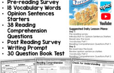 So You Want To Be President - English/Language Arts/Reading intended for So You Want To Be President Worksheets